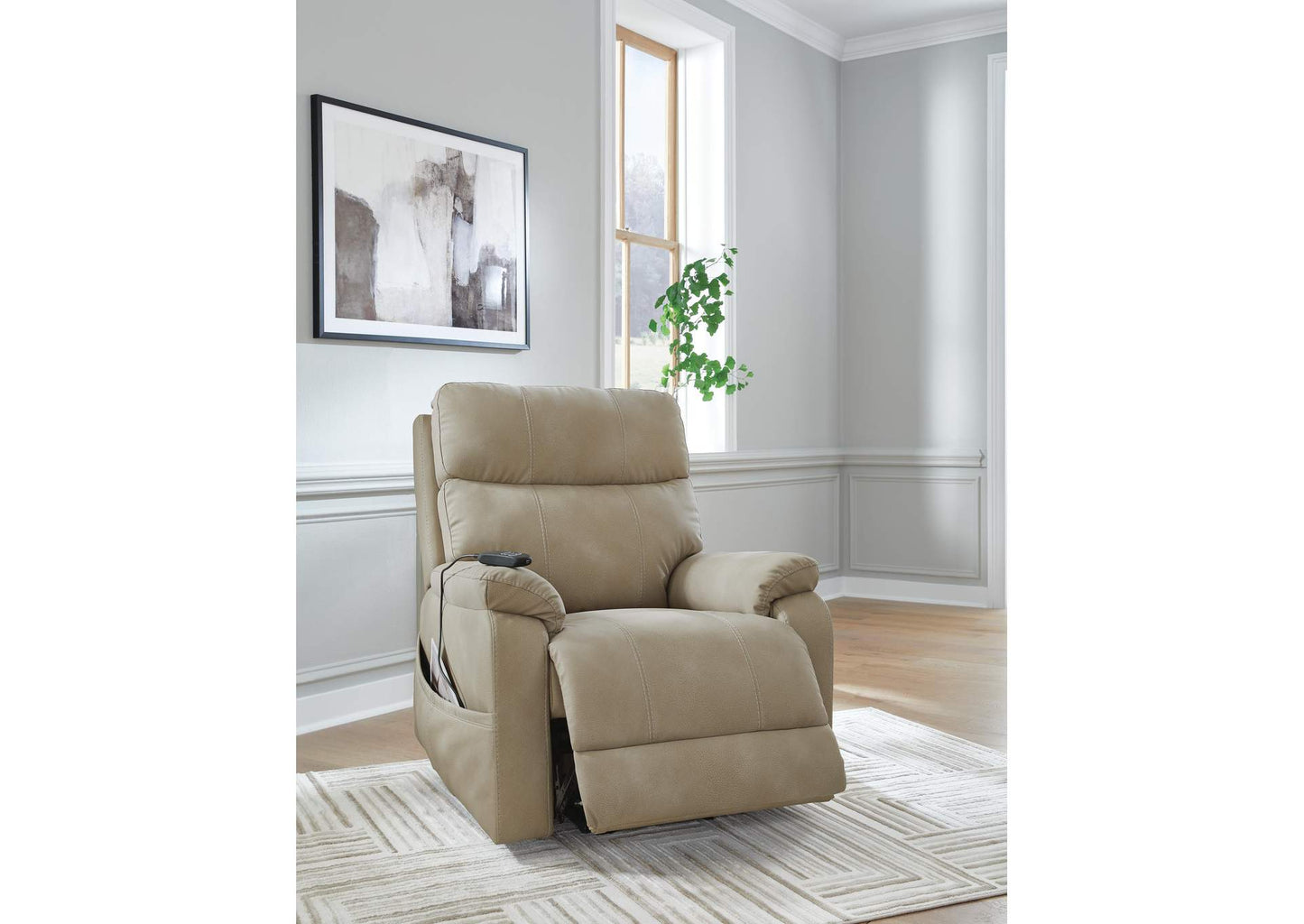 Next-Gen Durapella Power Lift Recliner;Sand