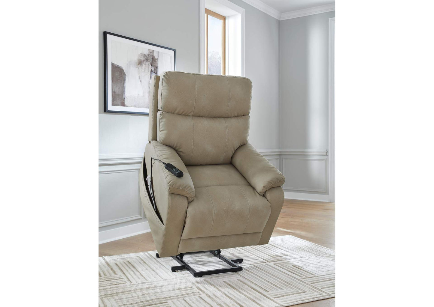 Next-Gen Durapella Power Lift Recliner;Sand