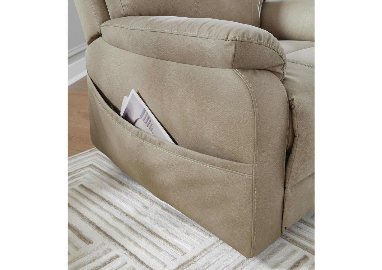 Next-Gen Durapella Power Lift Recliner;Sand