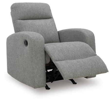 Moreau Place Rocker Recliner;Sterling