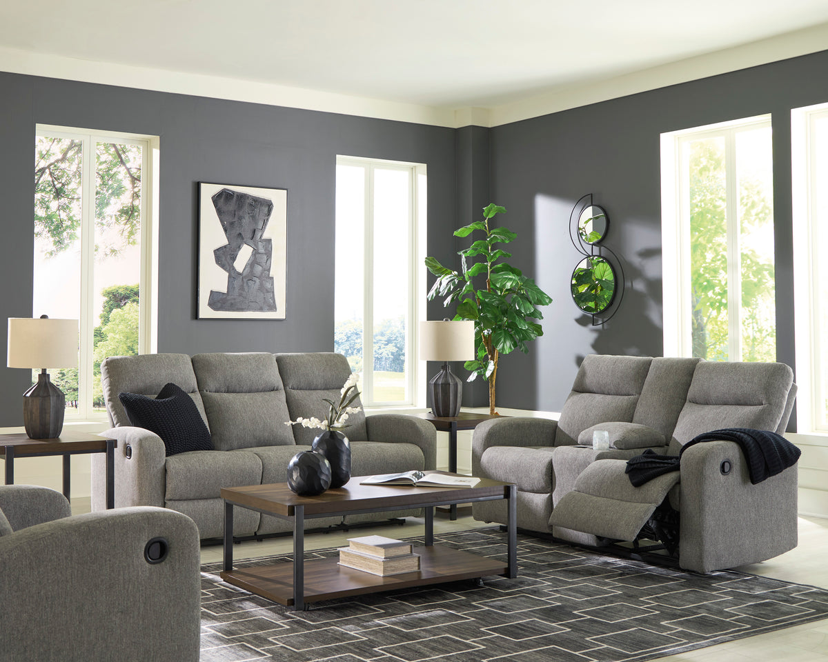 Moreau Recliner Sofa Set;Sterling