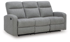 Moreau Place Reclining Sofa;Sterling