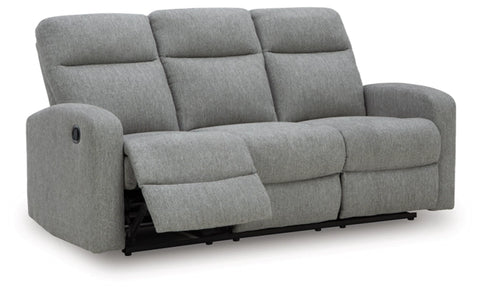 Moreau Place Reclining Sofa;Sterling