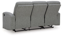 Moreau Place Reclining Sofa;Sterling