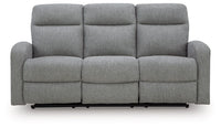 Moreau Place Reclining Sofa;Sterling