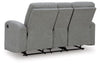 Moreau Place DBL Reclining Loveseat with Console;Sterling