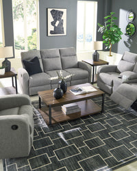 Moreau Recliner Sofa Set;Sterling
