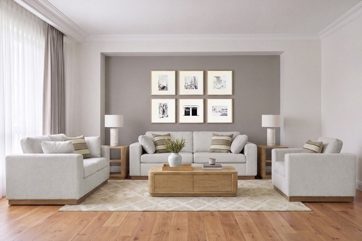Pembroke Pike Sofa Set;Stone