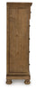 Vandenmore Five Drawer Chest;Medium Brown