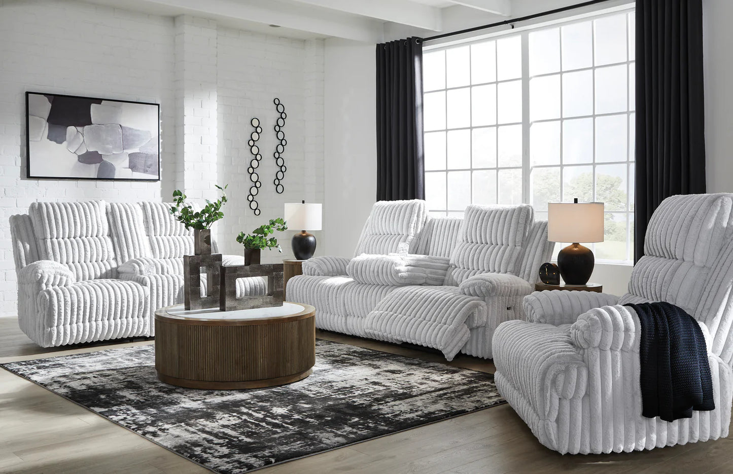 Technique Recliner Sofa Set; Alloy