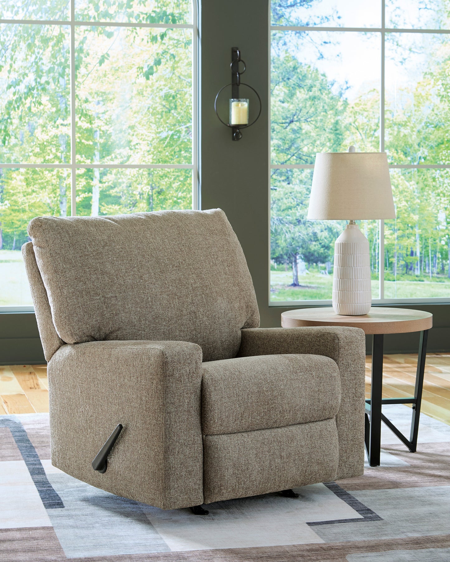 Newellen Rocker Recliner;Hemp