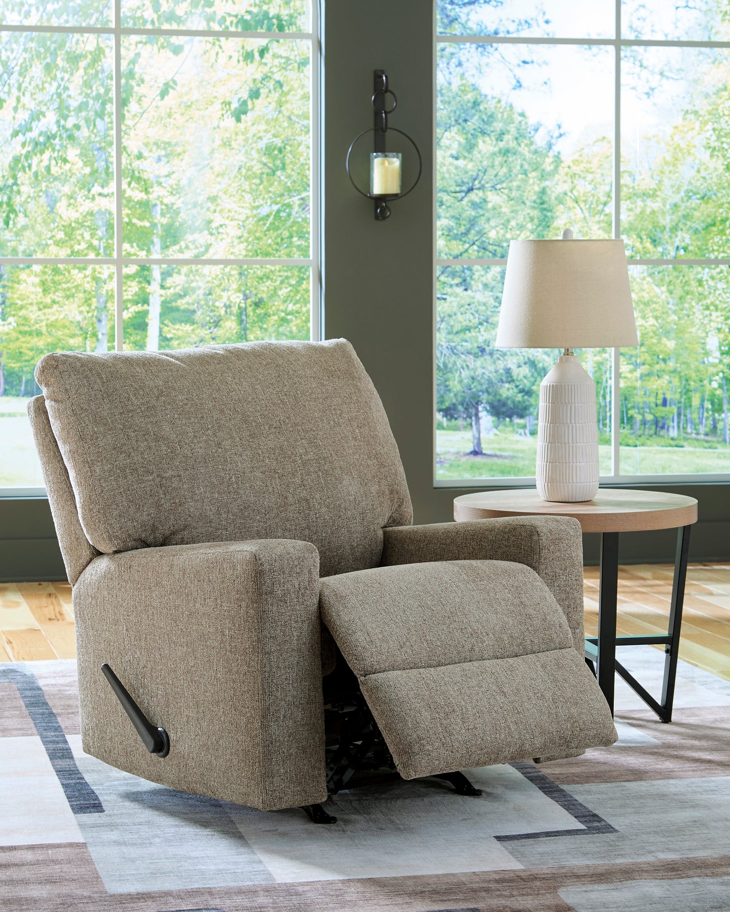 Newellen Rocker Recliner;Hemp