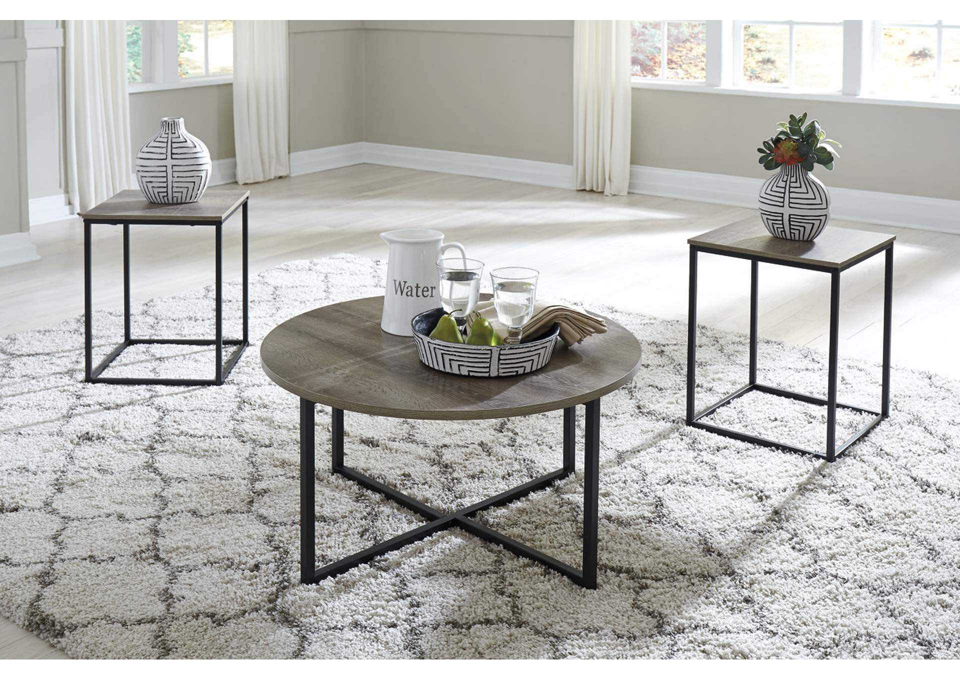 Wadeworth Table (Set of 3) - Ashley Furniture - Brunei