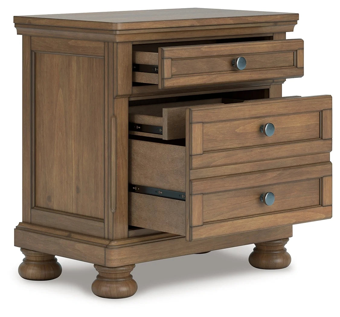 Vandenmore Two Drawer Night Stand;MediumBrown