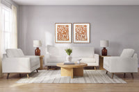 Crofton Heights Sofa Set;Chalk