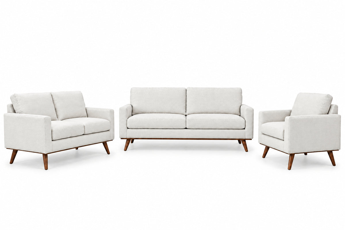 Crofton Heights Sofa Set;Chalk