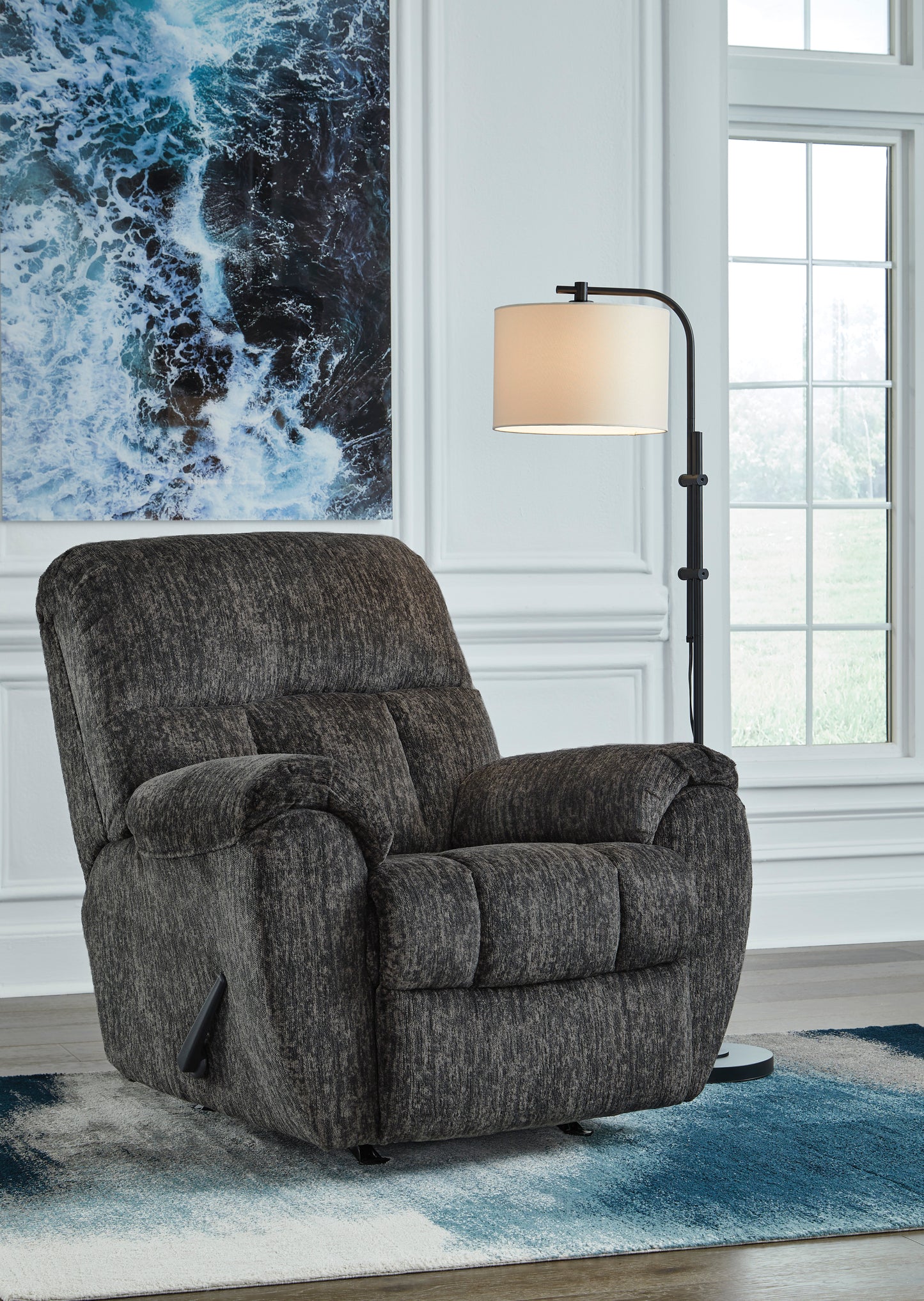 Rampant Rocker Recliner;Gunmetal