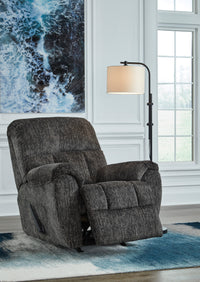 Rampant Rocker Recliner;Gunmetal
