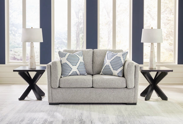Evansley Loveseat; Pewter