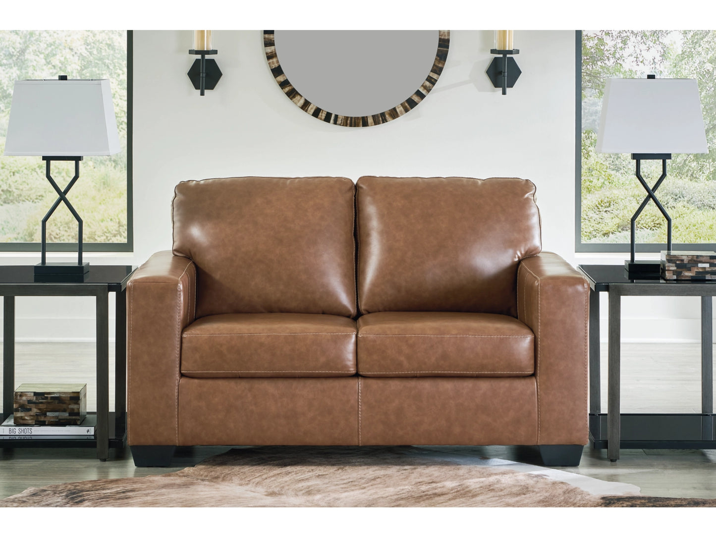 Bolsena Rocker Loveseat Leather