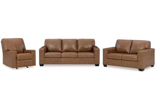 Bolsena Recliner Sofa Set;Caramel
