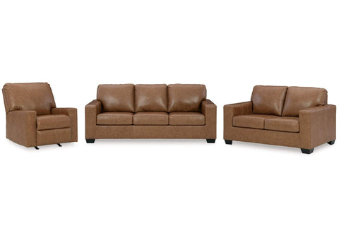 Bolsena Recliner Sofa Set;Caramel