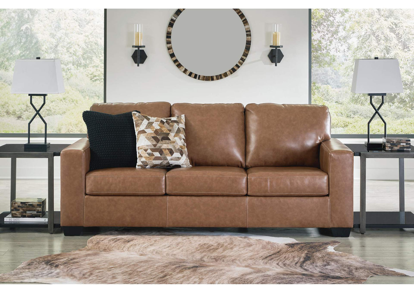 Bolsena Recliner Sofa Set;Caramel
