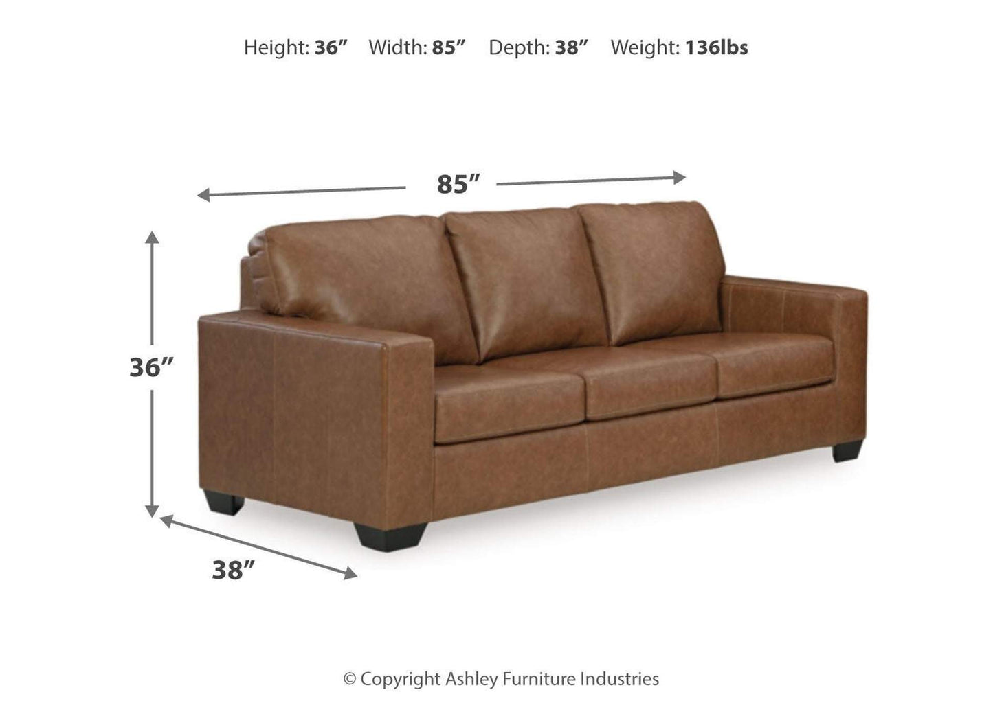 Bolsena Recliner Sofa Set;Caramel
