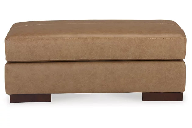 Lombardia Leather Ottoman