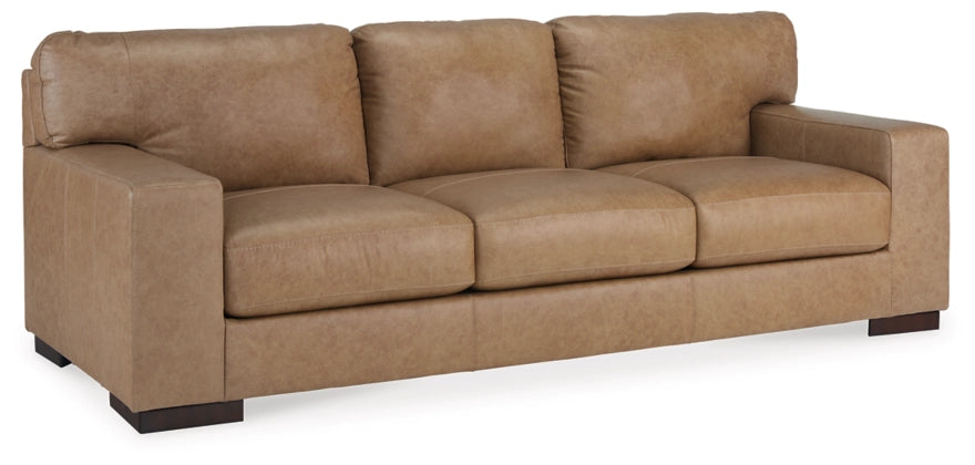 Lombardia Leather Sofa, Loveseat, and Oversized Leather Chair