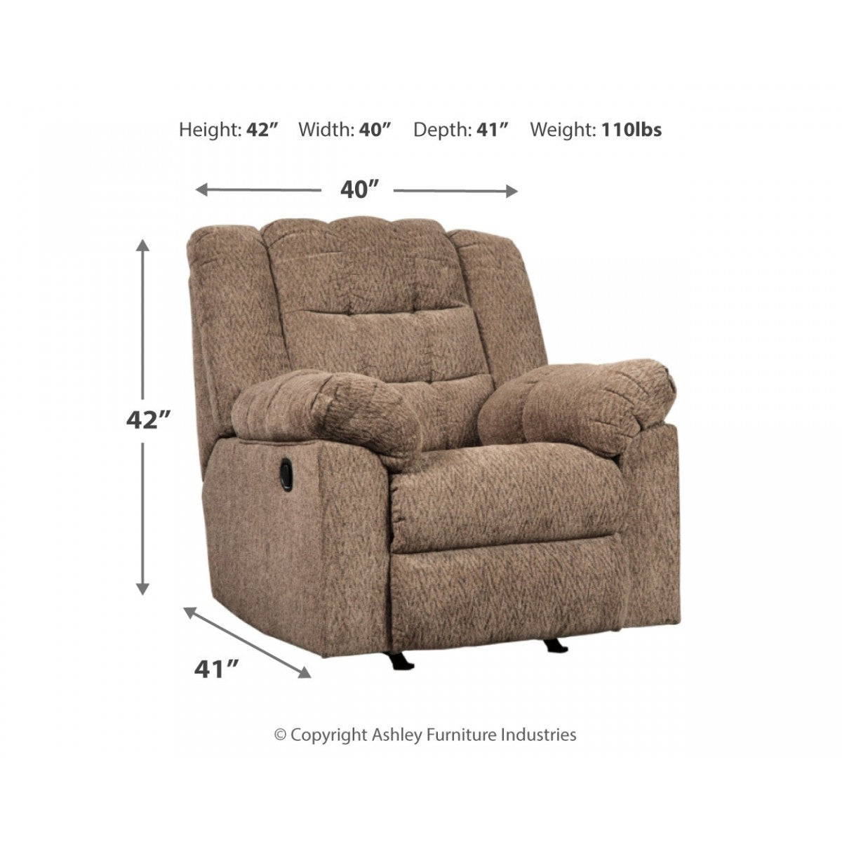 Workhorse Reclining Sofa, Loveseat and Rocker Recliner