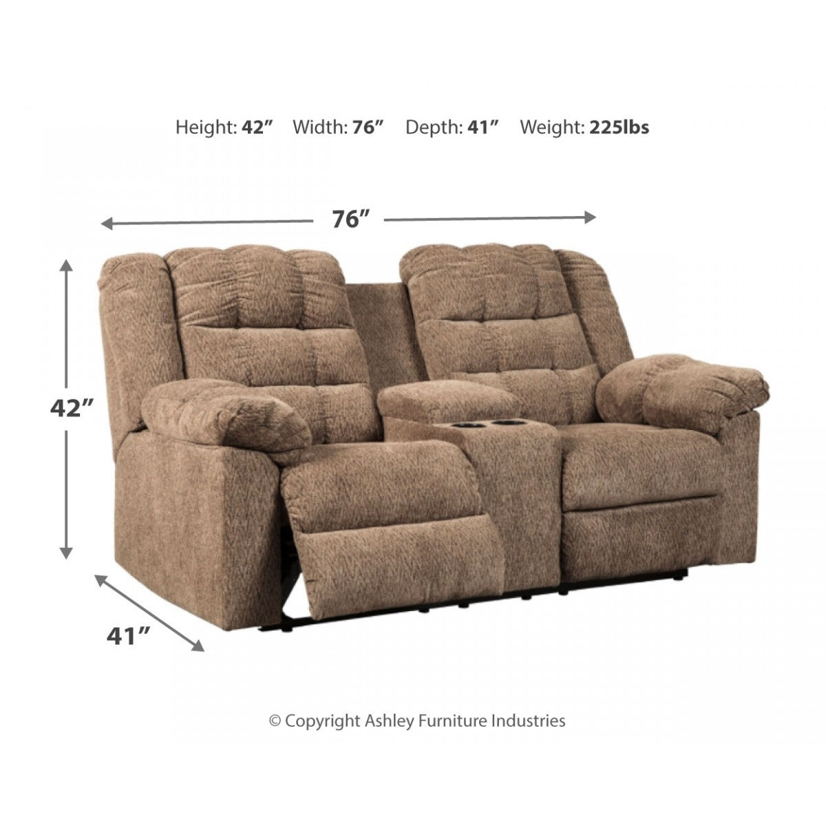 Workhorse Reclining Sofa, Loveseat and Rocker Recliner