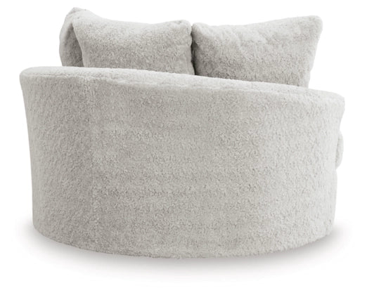 Snodoodle Oversized Swivel Accent Chair;Arctic