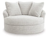 Snodoodle Oversized Swivel Accent Chair;Arctic
