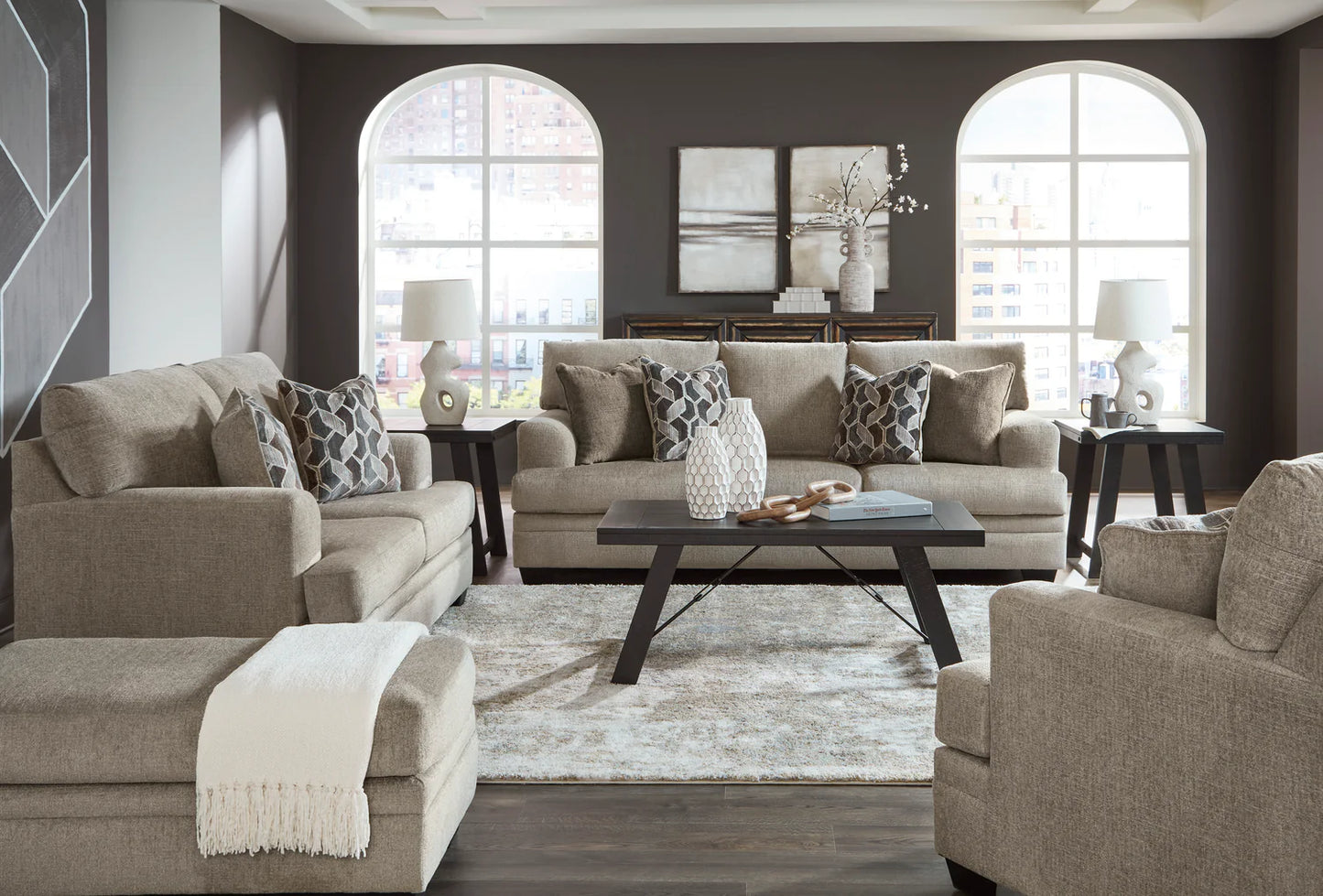 Stonemeade Sofa Set;Taupe