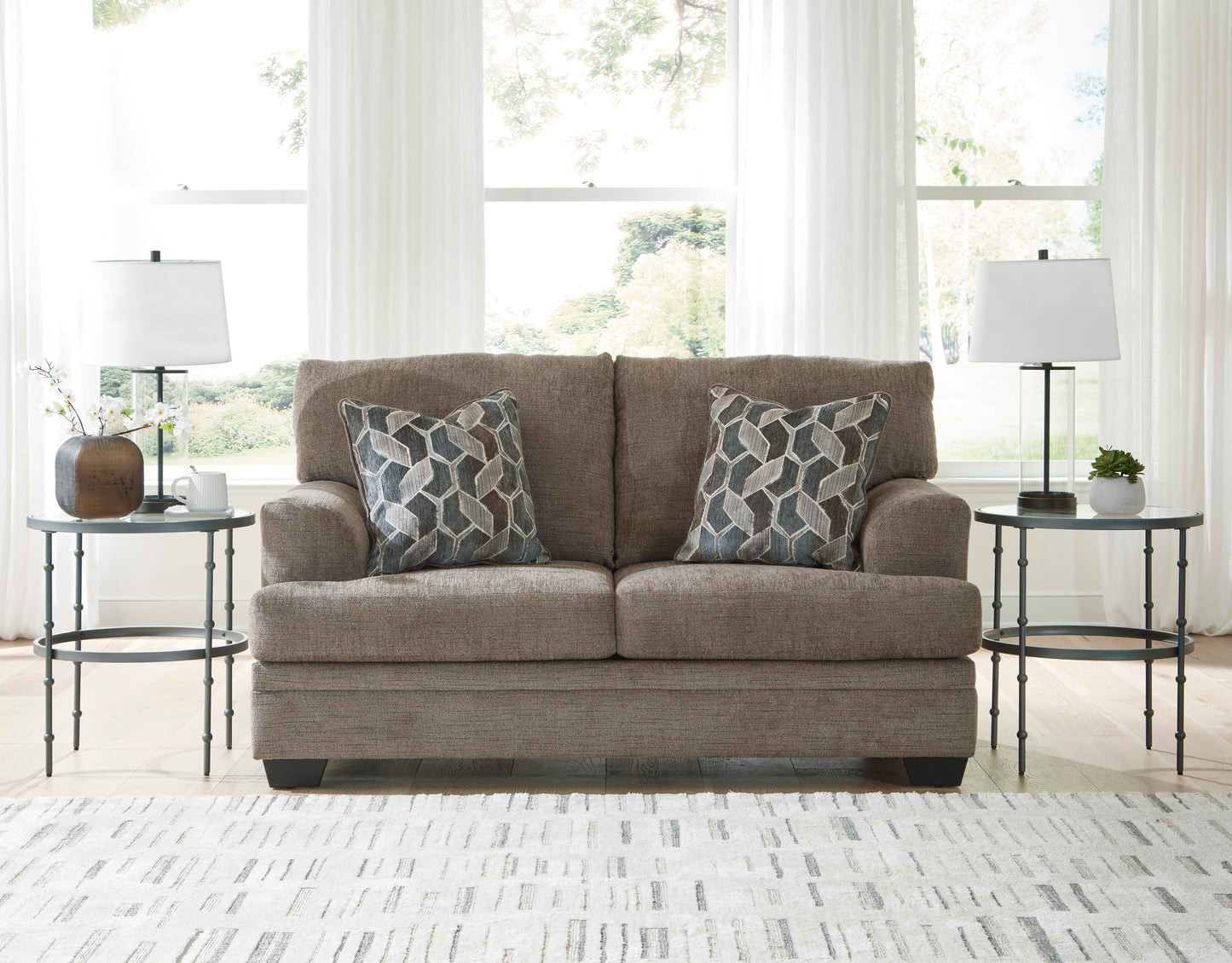Stonemeade Loveseat;Nutmeg