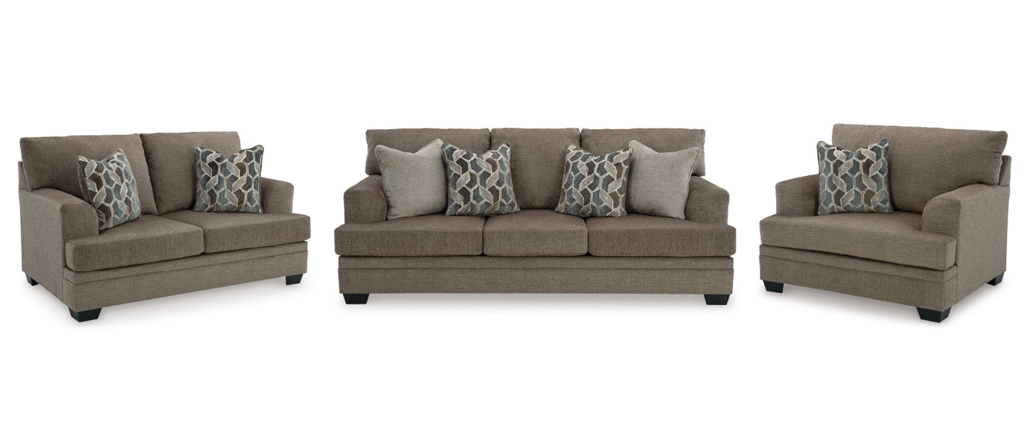 Stonemeade Sofa Set;Nutmeg