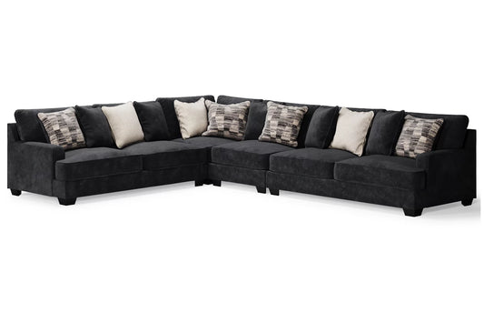 Lavernett 4-Piece Sectional and Ottoman - Ashley Furniture - Brunei