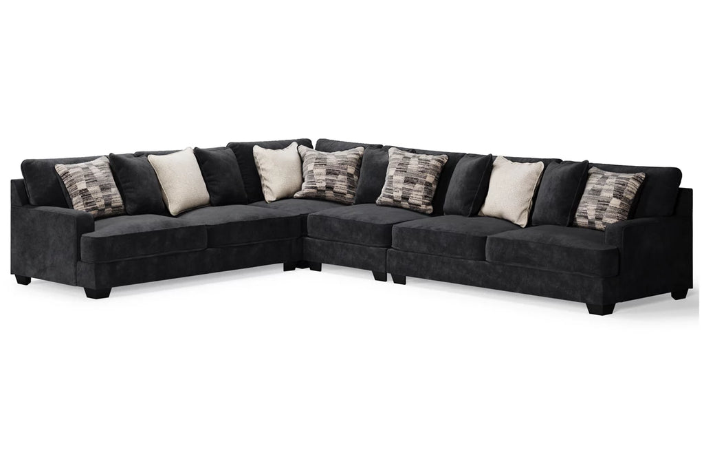 Lavernett 4-Piece Sectional and Ottoman