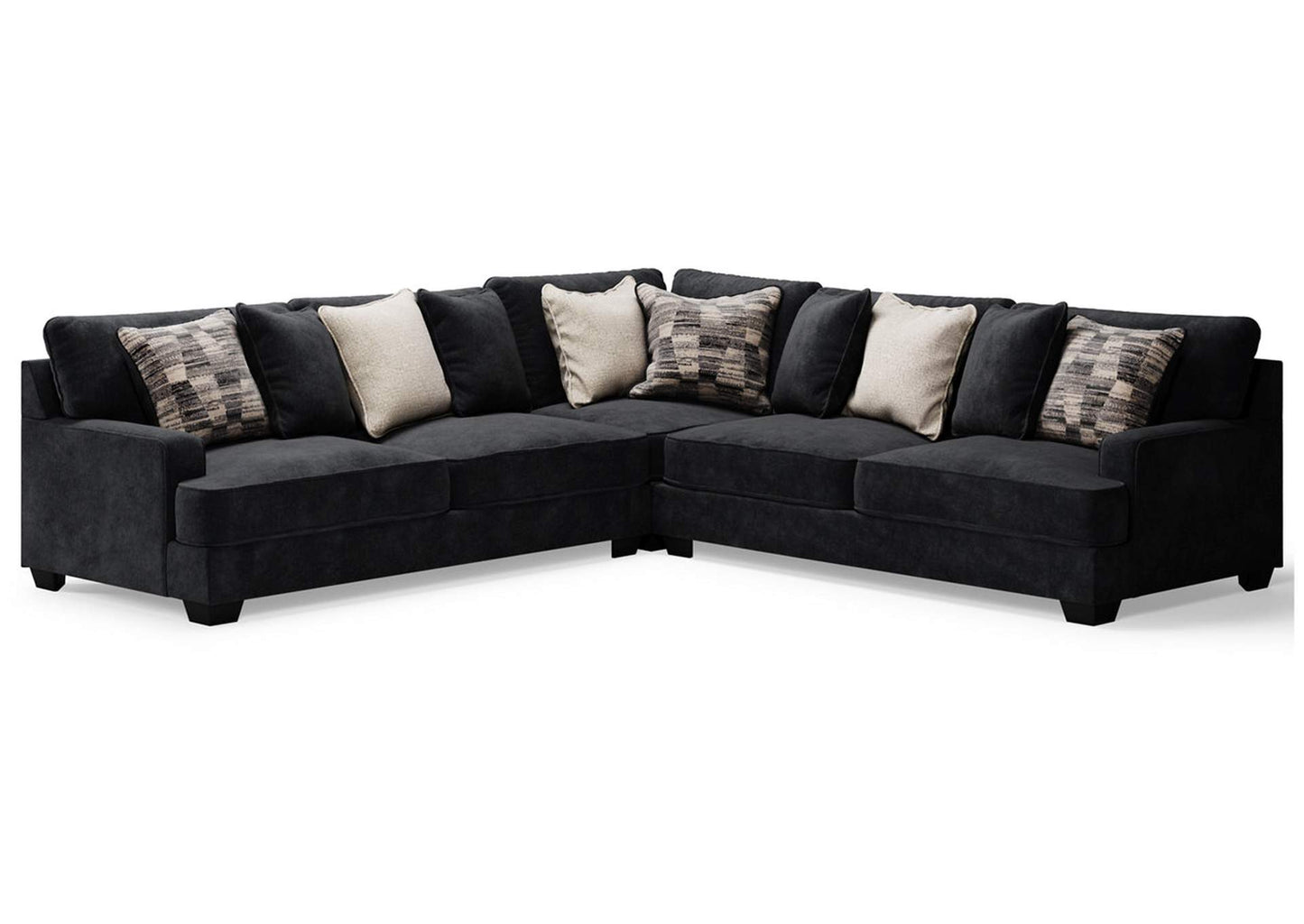 Lavernett 3-Piece Sectional and Oversized Ottoman - Ashley Furniture - Brunei