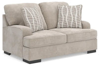 High Profile Loveseat;Taupe