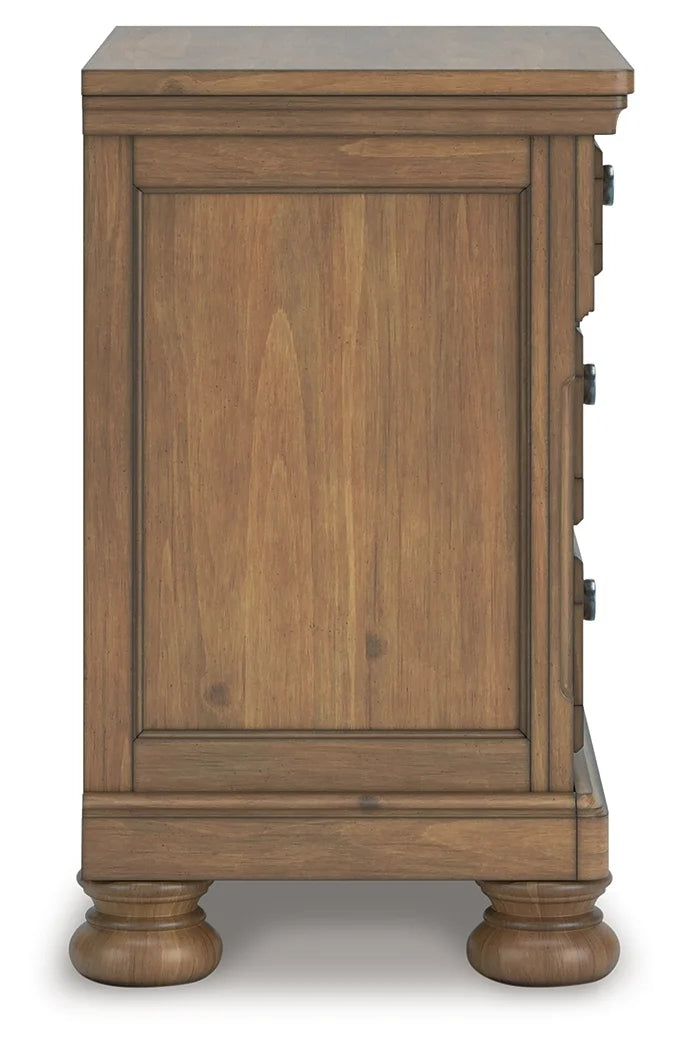 Vandenmore Two Drawer Night Stand;MediumBrown