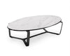 OVAL COCKTAIL TABLE-LANNISTONE;WHITE