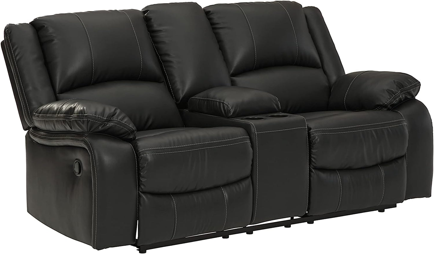Calderwell Reclining Loveseat with Console - Ashley Furniture - Brunei