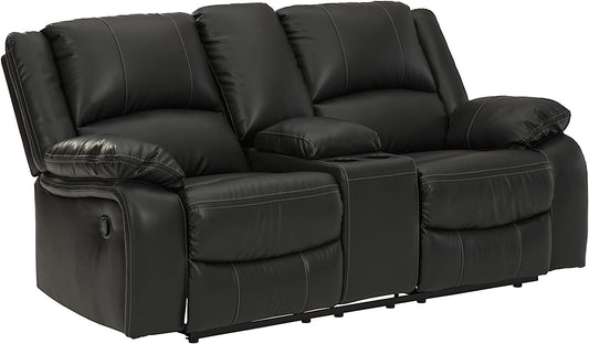 Calderwell Reclining Loveseat with Console - Ashley Furniture - Brunei