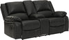 Calderwell Reclining Loveseat with Console