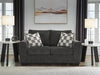 Loreo Loveseat;Ebony
