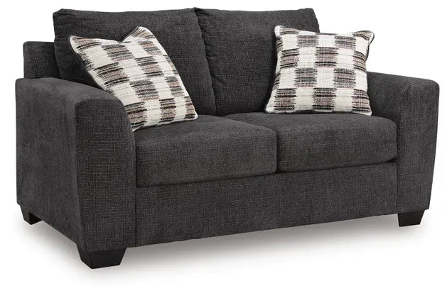 Loreo Loveseat;Ebony