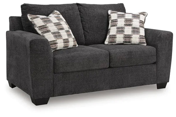 Loreo Loveseat;Ebony