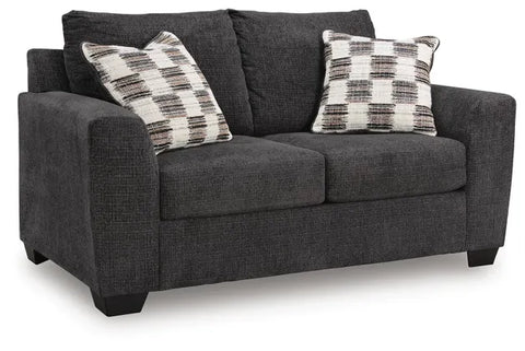 Loreo Loveseat;Ebony